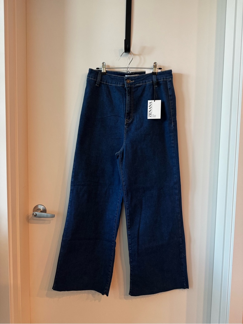 Zenana Dark Blue Wide-Leg Women’s Jeans